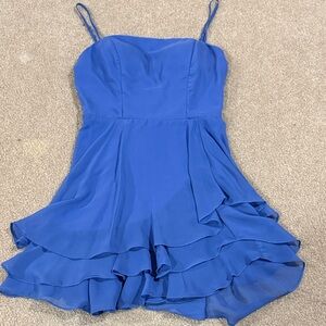 B Darlin Periwinkle Blue Dress
